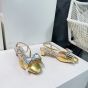 Valentino BOWOW SLINGBACK PUMPS IN LAMINATED NAPPA