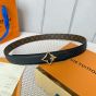 LV Flowergram 30mm Reversible Belt