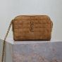 YSL CASSANDRE MATELASSÉ CARRÉ camera bag in suede