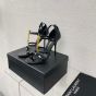 YSL Cassandra sandals in patent leather