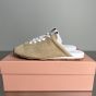 MIU MIU Plume suede mules