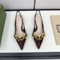 Women's slingback with Gucci Marina Chain