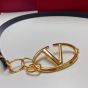 Valentino VLOGO SIGNATURE SHINY CALFSKIN BELT WITH CHAIN