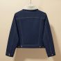 Celine trucker Sherpa jacket in raw wash denim
