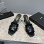 YSL TRIBUTE MULES in smooth leather
