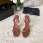 YSL OPYUM SLINGBACK SANDALS IN VEGETABLE-TANNED LEATHER