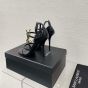 YSL Cassandra sandals in patent leather