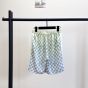 LV Damier Gradient Printed Silk Shorts