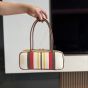 MIU MIU Beau canvas and leather bag