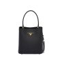 Small Saffiano Leather Prada Panier Bag