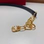 Valentino VLOGO SIGNATURE SHINY CALFSKIN BELT WITH CHAIN