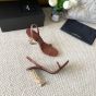 YSL OPYUM SLINGBACK SANDALS IN VEGETABLE-TANNED LEATHER