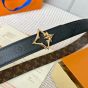 LV Flowergram 30mm Reversible Belt