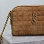 YSL CASSANDRE MATELASSÉ CARRÉ camera bag in suede