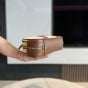 MIU MIU Beau canvas and leather bag