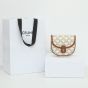 Celine MINI BESACE IN TRIOMPHE CANVAS AND CALFSKIN
