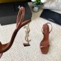 YSL OPYUM SLINGBACK SANDALS IN VEGETABLE-TANNED LEATHER