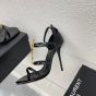 YSL Cassandra sandals in patent leather