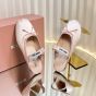 MIU MIU Satin ballerina mules