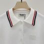 MIU MIU Cotton knit polo shirt