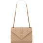 YSL MEDIUM ENVELOPE in MATELASSÉ lambskin