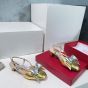 Valentino BOWOW SLINGBACK PUMPS IN LAMINATED NAPPA