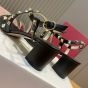 Valentino ROCKSTUD CALFSKIN SANDAL WITH STRAPS