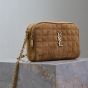 YSL CASSANDRE MATELASSÉ CARRÉ camera bag in suede