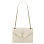 YSL MEDIUM ENVELOPE in MATELASSÉ lambskin