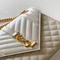 YSL MEDIUM ENVELOPE in MATELASSÉ lambskin