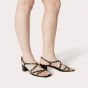 Valentino ROCKSTUD CALFSKIN SANDAL WITH STRAPS