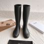 HIGH CELINE RAIN BOOTS in Natural Rubber