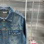 Celine Trucker jacket in dark union wash denim