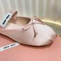 MIU MIU Satin ballerina mules