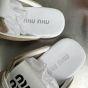 MIU MIU Plume suede mules