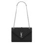 YSL ENVELOPE MEDIUM IN QUILTED GRAIN DE POUDRE EMBOSSED LEATHER