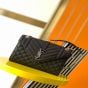 YSL ENVELOPE MEDIUM IN QUILTED GRAIN DE POUDRE EMBOSSED LEATHER
