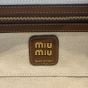 MIU MIU Beau canvas and leather bag