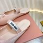 MIU MIU Satin ballerina mules