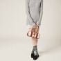 MIU MIU Beau canvas and leather bag