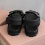MIU MIU Sporty matelassé nappa leather sandals