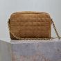 YSL CASSANDRE MATELASSÉ CARRÉ camera bag in suede