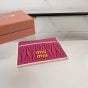 MIU MIU Matelassé nappa leather card holder