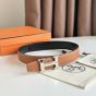Hermès H au Carre belt buckle & Reversible leather strap 32 mm