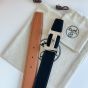 Hermès H au Carre belt buckle & Reversible leather strap 32 mm