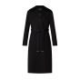 LV Shearling Collar Wrap Coat