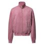LV Monogram Debossed Leather Tracksuit Jacket