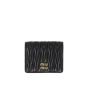 MIU MIU Small matelassé nappa leather wallet