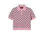 Gucci Wool jacquard polo top with GG Shadow