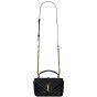 YSL COLLEGE mini chain bag in shiny crackled leather